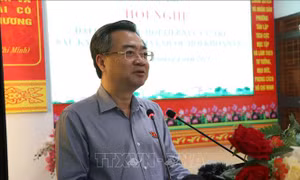 Trưởng Ban Chính sách, Chiến lược Trung ương Nguyễn Thanh Nghị tiếp xúc cử tri Đắk Lắk