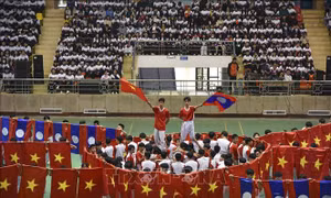 Giao lưu văn nghệ, thi đấu thể thao giữa học sinh tỉnh Điện Điên với 6 tỉnh Bắc Lào