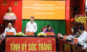 Đoàn công tác Ban Tuyên giáo Trung ương làm việc tại Sóc Trăng
