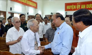 Thủ tướng Nguyễn Xuân Phúc tiếp xúc cử tri An Dương, Hải Phòng