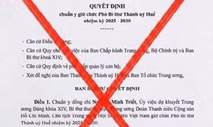 Huế: Văn bản về công tác nhân sự lan truyền trên mạng xã hội là giả mạo