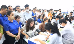 Hàng ngàn công nhân được chăm lo sức khỏe thể chất và hỗ trợ pháp lý