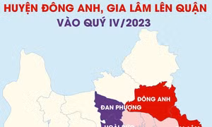 Trình Chính phủ Đề án huyện Đông Anh, Gia Lâm lên quận vào quý IV/2023