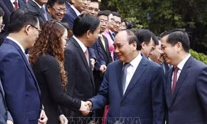 Chủ tịch nước gặp mặt đại biểu tiêu biểu thuộc Đảng bộ Khối Doanh nghiệp Trung ương