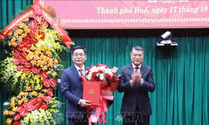 Đồng chí Nguyễn Đình Trung được chỉ định giữ chức Bí thư Thành ủy Huế