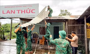 Quân đội chủ động ứng phó thiên tai, tập trung khắc phục nhanh hậu quả mưa lũ