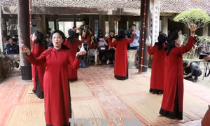 Khai thác điểm du lịch văn hóa cộng đồng Hùng Lô