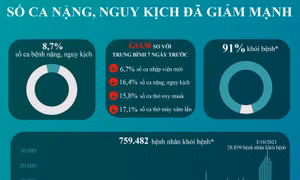 Số ca COVID-19 nặng, nguy kịch đã giảm mạnh trong tuần từ 2 - 8/10