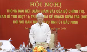 Thông báo kết luận kiểm tra, giám sát đối với Ban Thường vụ Tỉnh ủy Bắc Ninh