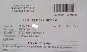 Bệnh viện 108 thông tin về vụ 'siêu âm thai đối với cụ ông 85 tuổi'