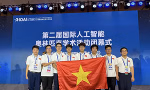 Việt Nam trong nhóm 4 quốc gia, vùng lãnh thổ đạt thành tích cao nhất tại Olympic Trí tuệ nhân tạo quốc tế