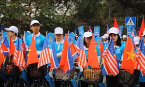 Diễu hành tuyên truyền xây dựng nếp sống người Hà Nội thanh lịch, văn minh