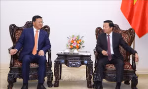 Phó Thủ tướng Trần Hồng Hà tiếp xã giao lãnh đạo các công ty đường sắt Trung Quốc