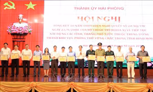 Lực lượng vũ trang Hải Phòng sẵn sàng chiến đấu cao