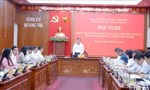 Thông qua dự thảo báo cáo kết quả kiểm tra đối với Ban Thường vụ Tỉnh ủy Quảng Trị