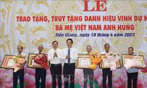Tiền Giang: Trao tặng, truy tặng danh hiệu Bà mẹ Việt Nam anh hùng