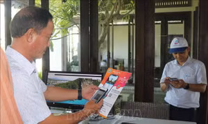 Sử dụng ứng dụng thông minh trên điện thoại di động khi du lịch Bình Định