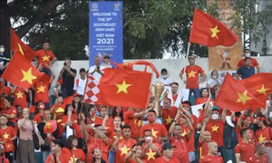 Phú Thọ rợp cờ hoa cùng chiến thắng của U23 Việt Nam