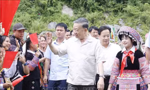 Tổng Bí thư, Chủ tịch nước dự Ngày hội Toàn dân bảo vệ an ninh Tổ quốc tại Sơn La