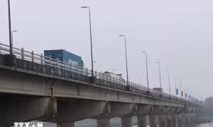 Các phương tiện được lưu thông qua cầu Trà Khúc 2 từ 5 giờ ngày 15/9