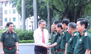 Tổng Bí thư làm việc với Tổng cục Chính trị Quân đội nhân dân Việt Nam