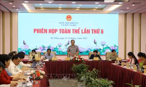 Đồng chí Trần Thanh Mẫn dự Phiên họp toàn thể Ủy ban Xã hội của Quốc hội