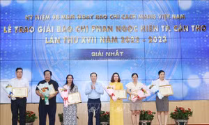 Phóng viên TTXVN tại Cần Thơ đoạt giải Nhất Giải Báo chí Phan Ngọc Hiển