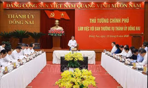 Thủ tướng Lê Minh Hưng làm việc với Ban Thường vụ Thành uỷ Đồng Nai
