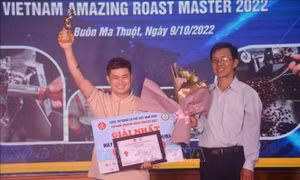 Trao giải cuộc thi Rang cà phê Việt Nam 2022