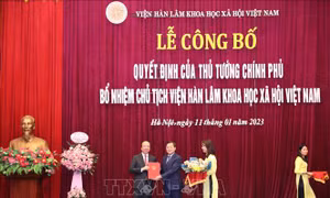 Công bố quyết định bổ nhiệm Chủ tịch Viện Hàn lâm Khoa học xã hội Việt Nam