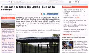 Hà Nội chỉ đạo làm rõ vi phạm đất đai ở quận Long Biên do TTXVN phản ánh