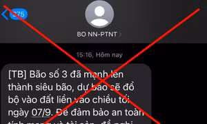 Lỗi kỹ thuật khiến nhiều người dân nhận tin nhắn cảnh báo bão từ năm 2024