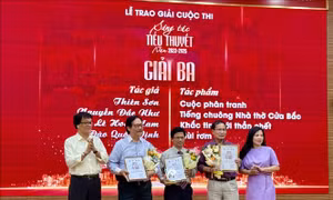 Trao giải Cuộc thi Sáng tác tiểu thuyết Thời báo Văn học Nghệ thuật lần thứ I