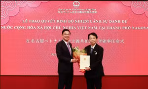 Giáo sư Nhật Bản được bổ nhiệm làm Lãnh sự danh dự của Việt Nam tại Nagoya