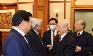 Tổng Bí thư chúc Tết lãnh đạo, nguyên lãnh đạo Đảng, Nhà nước, đồng bào, chiến sỹ cả nước