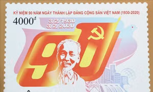 Phát hành bộ tem 'Kỷ niệm 90 năm thành lập Đảng Cộng sản Việt Nam'