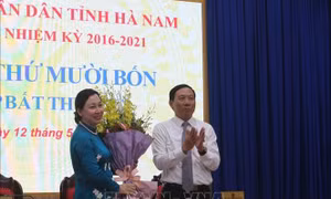 Bà Đinh Thị Lụa được bầu giữ chức Phó Chủ tịch UBND tỉnh Hà Nam