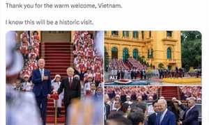 Tổng thống Mỹ Joe Biden đánh giá chuyến thăm Việt Nam là 'thời khắc lịch sử'