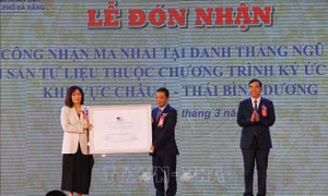 Ma nhai là Di sản tư liệu của khu vực châu Á - Thái Bình Dương