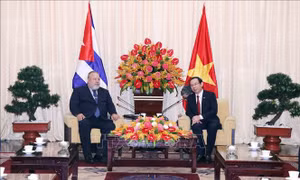 Lãnh đạo TP Hồ Chí Minh tiếp Thủ tướng nước Cộng hòa Cuba Manuel Marrero Cruz
