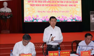 Bí thư Tỉnh ủy Đồng Nai đối thoại với người dân cao tốc Biên Hòa - Vũng Tàu
