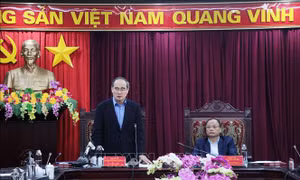 Bí thư Thành ủy TP Hồ Chí Minh Nguyễn Thiện Nhân làm việc với tỉnh Bắc Kạn
