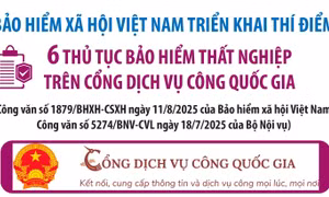 Bảo hiểm xã hội Việt Nam triển khai thí điểm 6 thủ tục bảo hiểm thất nghiệp trên Cổng Dịch vụ công quốc gia