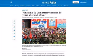 Nikkei Asia đưa tin đậm nét về niềm tự hào của người dân Việt Nam trong Lễ kỷ niệm