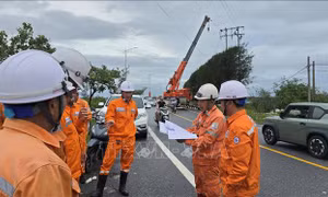 Quảng Ninh: Hoàn thành khắc phục sự cố điện sau bão số 1