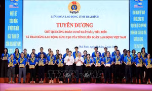 Biểu dương người đại diện xuất sắc cho quyền lợi người lao động