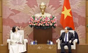 Chủ tịch Quốc hội Trần Thanh Mẫn tiếp Đại sứ Mông Cổ