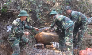 Sơn La: Hủy nổ thành công quả bom nặng khoảng 600 kg