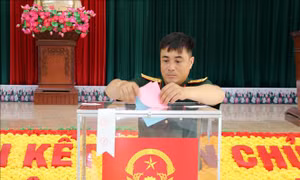 Bầu cử Quốc hội và HĐND: Lữ đoàn Đặc công nước 5 bầu cử sớm