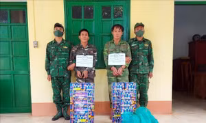 Bắt quả tang hai đối tượng vận chuyển trái phép pháo và động vật hoang dã